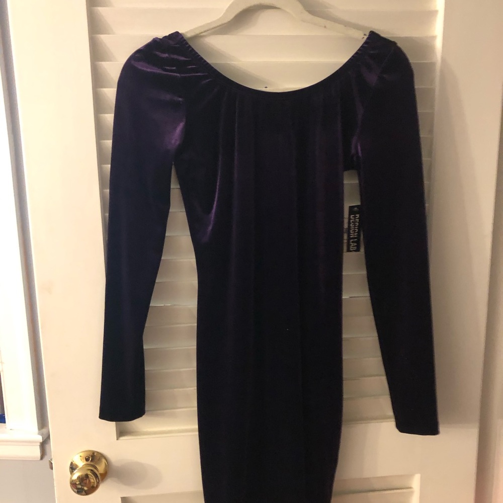 NWT DesignLab Velvet Bodycon Dress